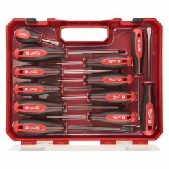 Milwaukee 4932472003 12-delige Tri-lobe schroevendraaiersset in koffer - PZ/PH/SL