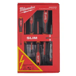 Milwaukee 4932478737 5-delige Tri-lobe VDE Schroevendraaierset - SL/PZ