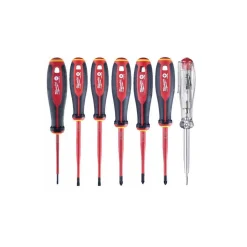 Milwaukee 4932478738 7-delige Tri-Lobe VDE Schroevendraaierset - Pozidriv