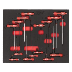 Milwaukee 4932501233 15-delige T-sleutelset - in PACKOUT foam Inlay