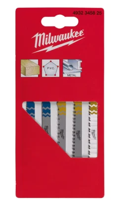 Milwaukee 4932345825 5 delig PROFI-SET Decoupeerzaagblad set - Hout / Metaal / Kunststof