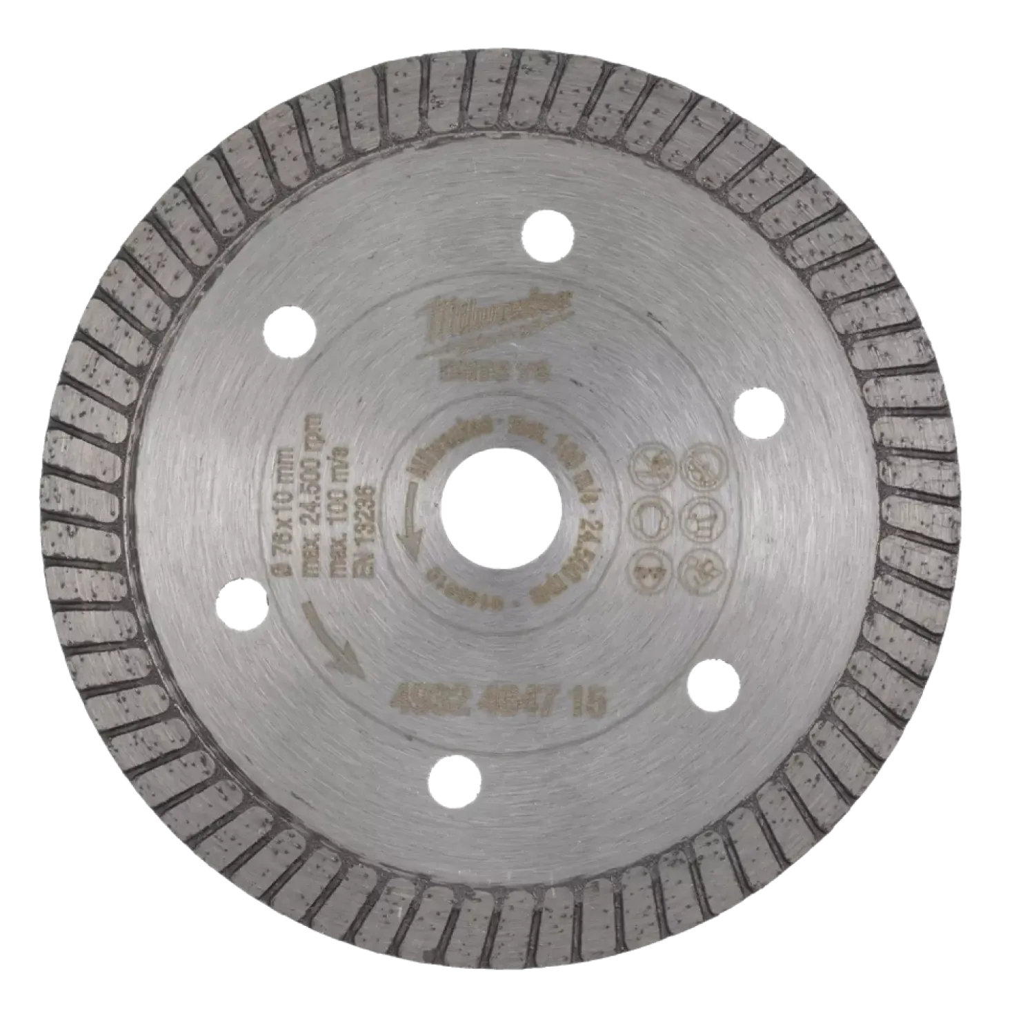 Milwaukee 4932464715 Diamantdoorslijpschijf - 76mm