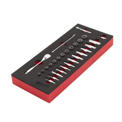 Milwaukee 4932479824 Foam Inlay doppenset 1/4"