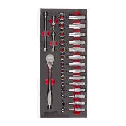 Milwaukee 4932479825 Foam Inlay doppenset - 3/8''