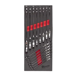Milwaukee 4932479829 Foam Inlay Ringratel-steeksleutel Flex set MAXBITE