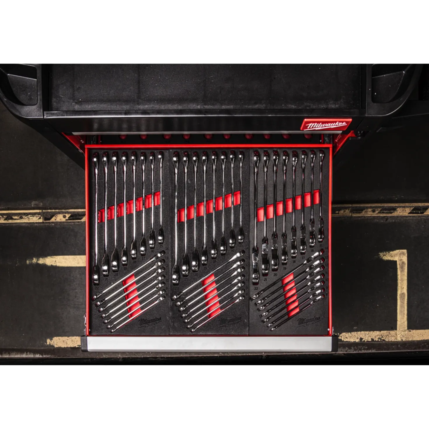 Milwaukee 4932479828 Foam Inlay Ringratel-steeksleutel set MAXBITE