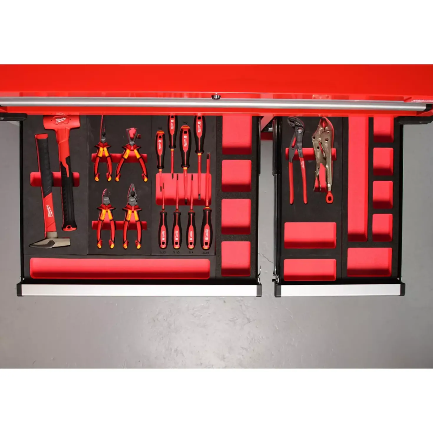 Milwaukee 4932493636 Foam inlay 3/3 voor 46" TOOLGUARD stalen gereedschapswagen - 115mm breedte