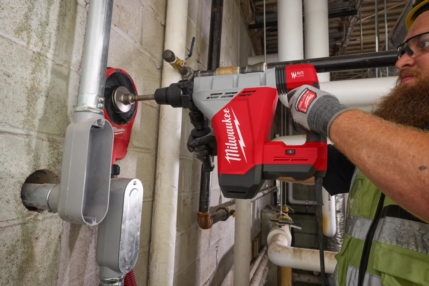 Milwaukee HACO 850 SDS-Max Combihamer in koffer - 11J