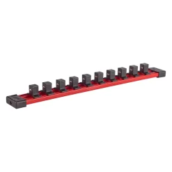 Milwaukee 4932480448 Hex Doppen Rail met klemmen - 350mm - 1/2"