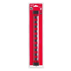 Milwaukee 4932480448 Hex Doppen Rail met klemmen - 350mm - 1/2"
