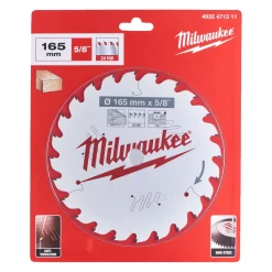 Milwaukee 4932471311 HM Cirkelzaagblad - 165 x 15,87 x 24T - Hout/MDF/Laminaat