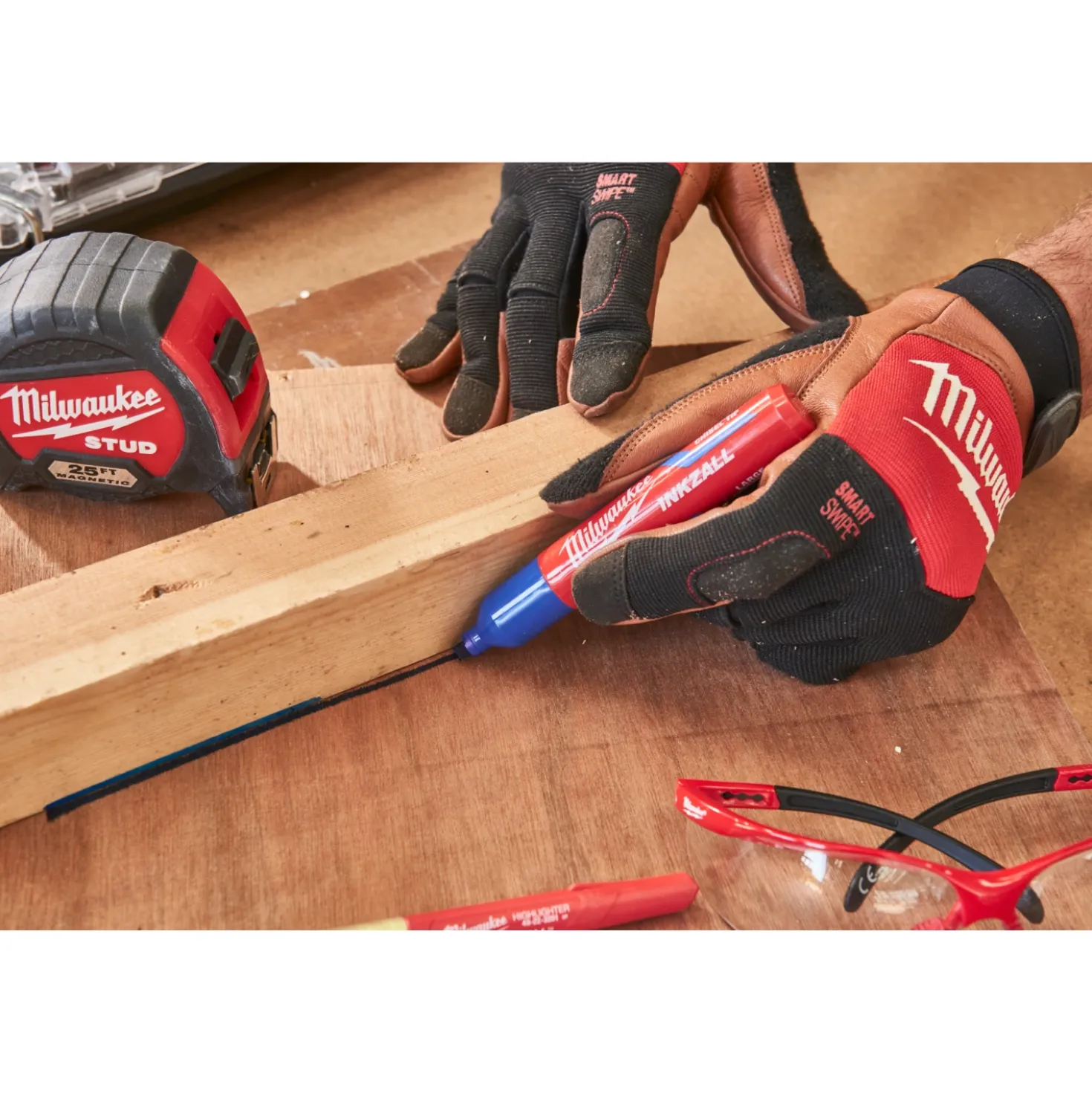 Milwaukee Hybrid werkhandschoenen - leer