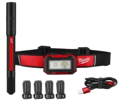 Milwaukee IR HL450PL250 Hoofdlamp pack - 450Lm + 250Lm