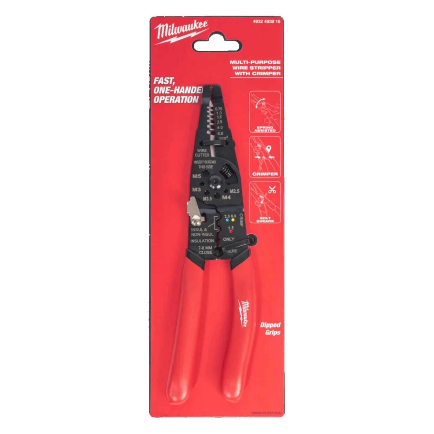 Milwaukee 4932493816 Krimptang Multifunctioneel - 0.75-6mm²