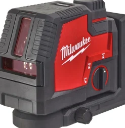 Milwaukee L4 CLL-301C 4V Li-ion accu Kruislijnlaser set (1x 3.0Ah accu) in koffer - 2 lijnen - 30m - Groen