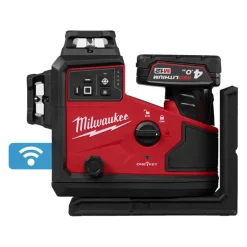 Milwaukee M12 A3PLO-401C 12V Li-ion accu Automatische driedimensionale laser set (1x 4.0Ah accu) in koffer - 3x360°