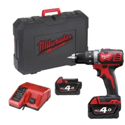 Milwaukee M18 BDD-402C 18V Li-Ion accu boor-/schroefmachine set (2x 4.0Ah accu) in koffer