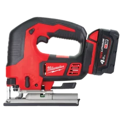 Milwaukee M18 BJS-402C 18V Li-Ion Accu decoupeerzaag set (2x 4.0Ah accu) in koffer - D-greep - variabel