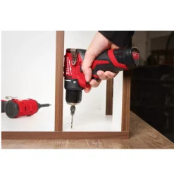 Milwaukee M12 BLDDRC-203C 12V Li-ion accu boor-/schroefmachine set (3x 2.0Ah accu) in koffer - 40Nm