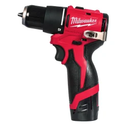Milwaukee M12 BLPDRC-202C 12V Li-ion accu klopboor-/schroefmachine set (2x 2.0Ah accu) in koffer