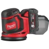 Milwaukee M18 BOS125-502B Li-Ion Accu excentrische schuurmachine set (2x 5.0Ah accu) in tas - 125mm