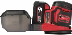 Milwaukee M18 BOS125-502B Li-Ion Accu excentrische schuurmachine set (2x 5.0Ah accu) in tas - 125mm