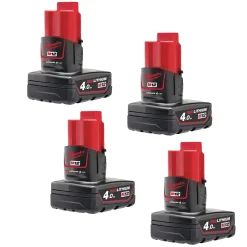 Milwaukee M12 B4 12V Li-ion accu - 4.0Ah (4st)