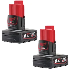 Milwaukee M12 B6 12V Li-ion accu - 6.0Ah (2st)