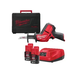 Milwaukee M12 CHZ-202X 12V Li-ion accu subcompacte reciprozaag set (2x 2.0Ah accu) in HD Box