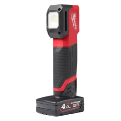 Milwaukee M12 CML-401 Li-ion accu LED werklamp set (1x 4.0Ah) met aanpasbare kleurtemperatuur - 1000Lm