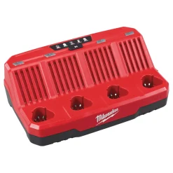 Milwaukee M12 C4 12V Li-Ion Accu multilader - 4 accu's