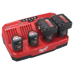 Milwaukee M12 C4 12V Li-Ion Accu multilader - 4 accu's