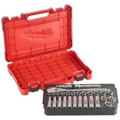 Milwaukee 4932471864 Metrische 1/2 ratel + 28-delige doppenset