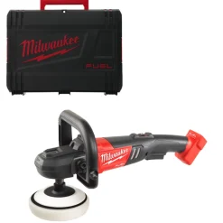 Milwaukee M18 FAP180-0X 18V Li-Ion accu Polijstmachine body in HD Box - variabel