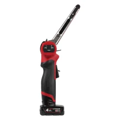 Milwaukee M12 FBFL13-402B FUEL bandvijl (2x 4.0 Ah accu) in transporttas - 13mm - 12V