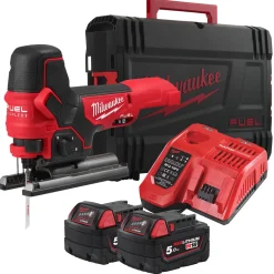 Milwaukee M18 FBJS-502X 18V Li-ion accu decoupeerzaag set (2x 5.0Ah accu) in HD box