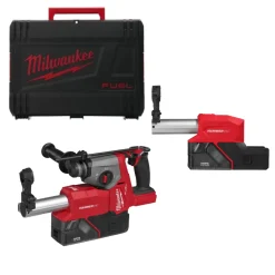 Milwaukee M18 FHACDDE-0C 18V Li-ion accu SDS-plus combihamer body incl. stofafzuiging in koffer - 1,7J