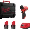 Milwaukee M12 FID2-202X 12V Li-Ion accu slagschroevendraaier set (2x2.0Ah) in HD-box - 170Nm - koolborstelloos