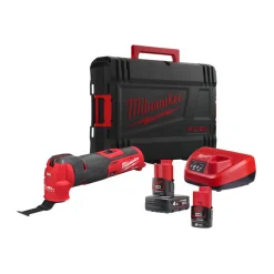 Milwaukee M12 FMT-422X 12V Li-ion accu Multitool set (1x 4.0Ah + 2.0Ah accu) in HD Box - Oscillerend