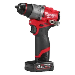 Milwaukee M12 FPD2-402X 12V Li-Ion accu subcompacte slagsboormachine set (2x 4.0Ah accu) in HD Box - 45 Nm