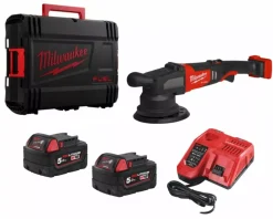 Milwaukee M18 FROP21-502X 18V Li-ion excentrische polijstmachine set (2x 5.0Ah) in HD Box - 150mm