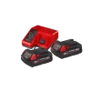 Milwaukee M18 NRG-202 18V Li-Ion Starterset accu's en lader - 2,0Ah