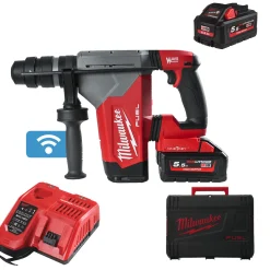 Milwaukee M18 ONEFHPX-552X 18V Li-ion Accu SDS-plus boorhamer set (2x 5.5Ah) in HD Box - One-key en Fixtec - 4-standen - 32mm