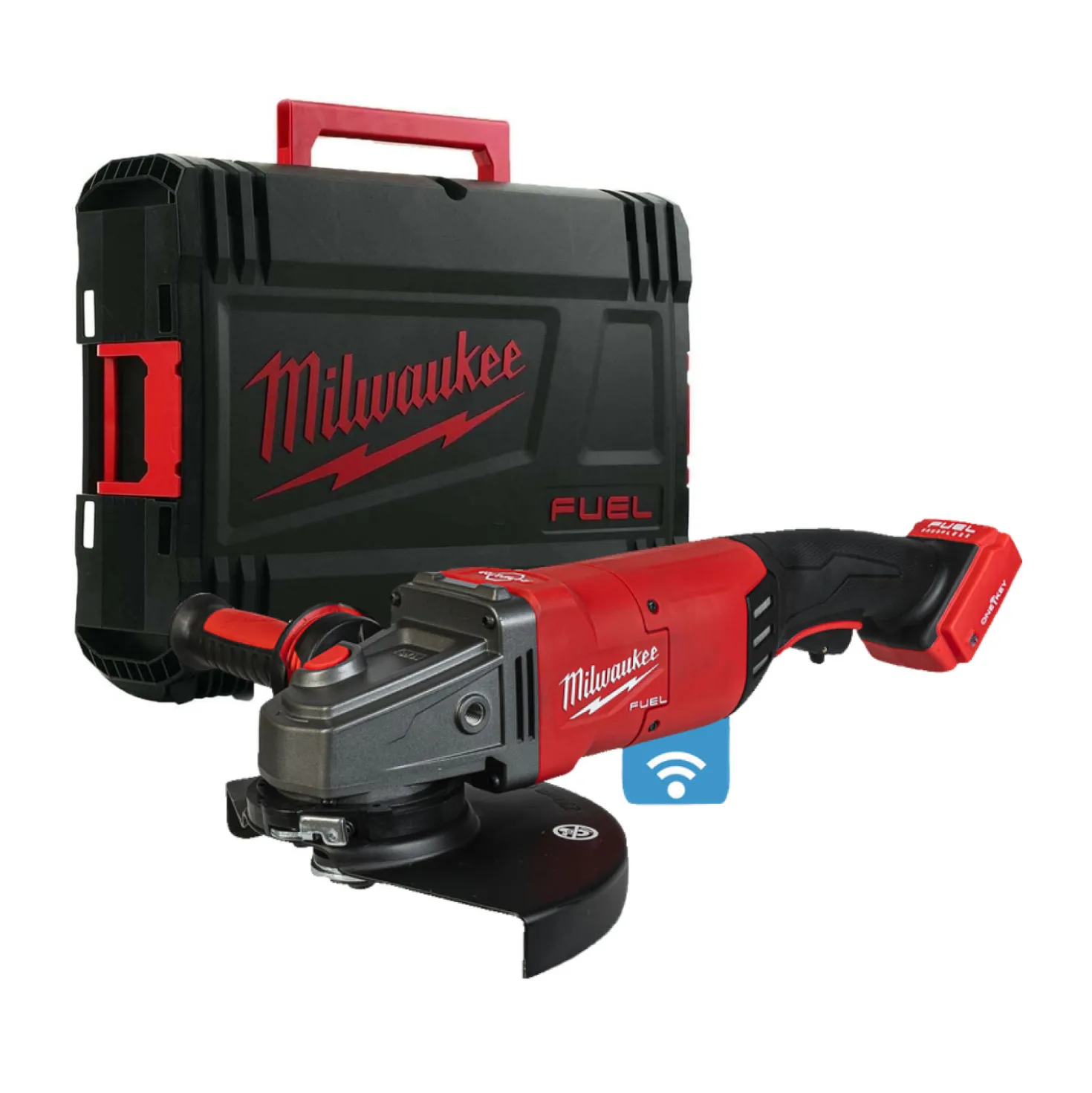 Milwaukee M18 ONEFLAG230XPDB-0C 18V Li-ion Accu haakse slijper body in koffer - One-key - met peddelschakelaar