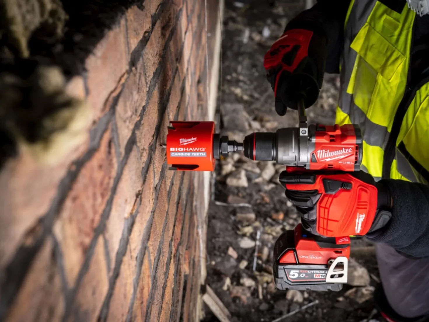 Milwaukee M18 ONEPD3-0X 18V Li-ion accu klopboormachine in HD Box