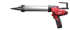 Milwaukee M12 PCG/400A-201B 12V Li-Ion Accu lijm- en kitspuit set (1x 2.0Ah accu) incl. worsthouder in tas