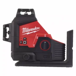 Milwaukee M12 3PL-0C 12V Li-Ion accu kruislijnlaser body in koffer - 3 lijnen - Groen - 38m