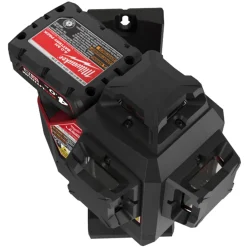 Milwaukee M12 3PLSKIT-401P 12V Li-ion accu Kruislijnlaser set in PACKOUT koffer - Groen - 38m - 3 lijnen - IP54