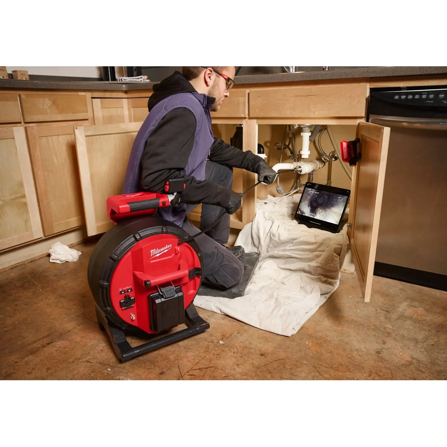 Milwaukee M18 SIC30 HDR-0 18V Li-ion accu riool inspectiecamera - 30m