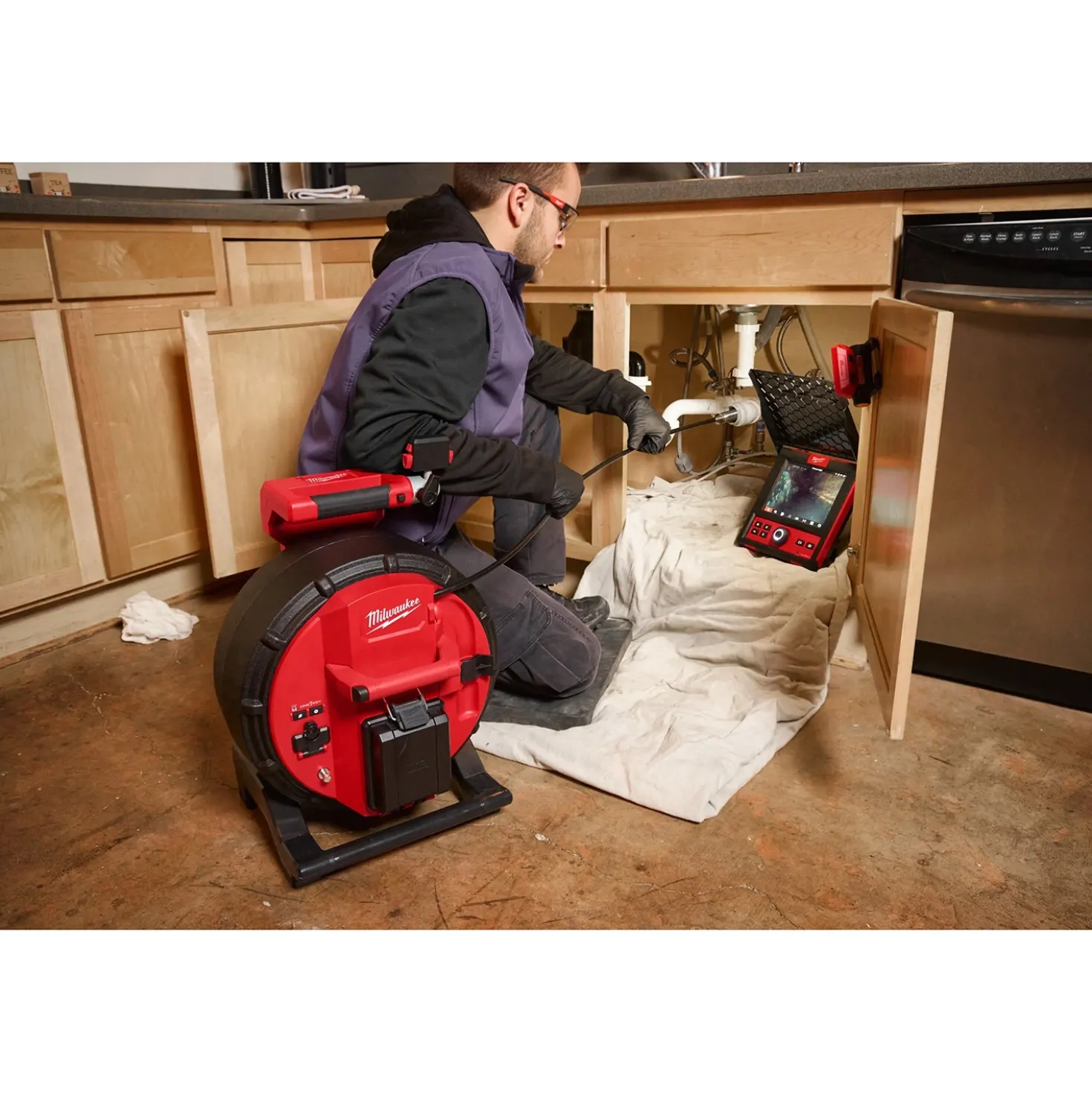Milwaukee M18 SIC30 HDR-0 18V Li-ion accu riool inspectiecamera - 30m